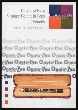 Item #307209 Fine and Rare Vintage Fountain Pens and Pencils: Bloomsbury Auctions, Friday 17th...