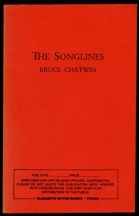 Item #307362 The Songlines. Bruce CHATWIN