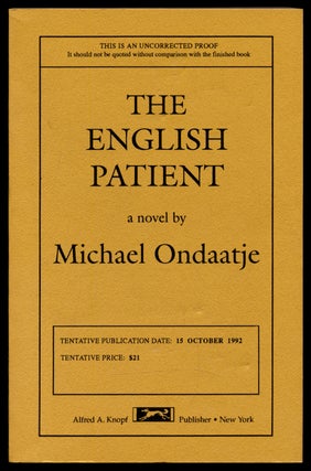 Item #307375 The English Patient. Michael ONDAATJE