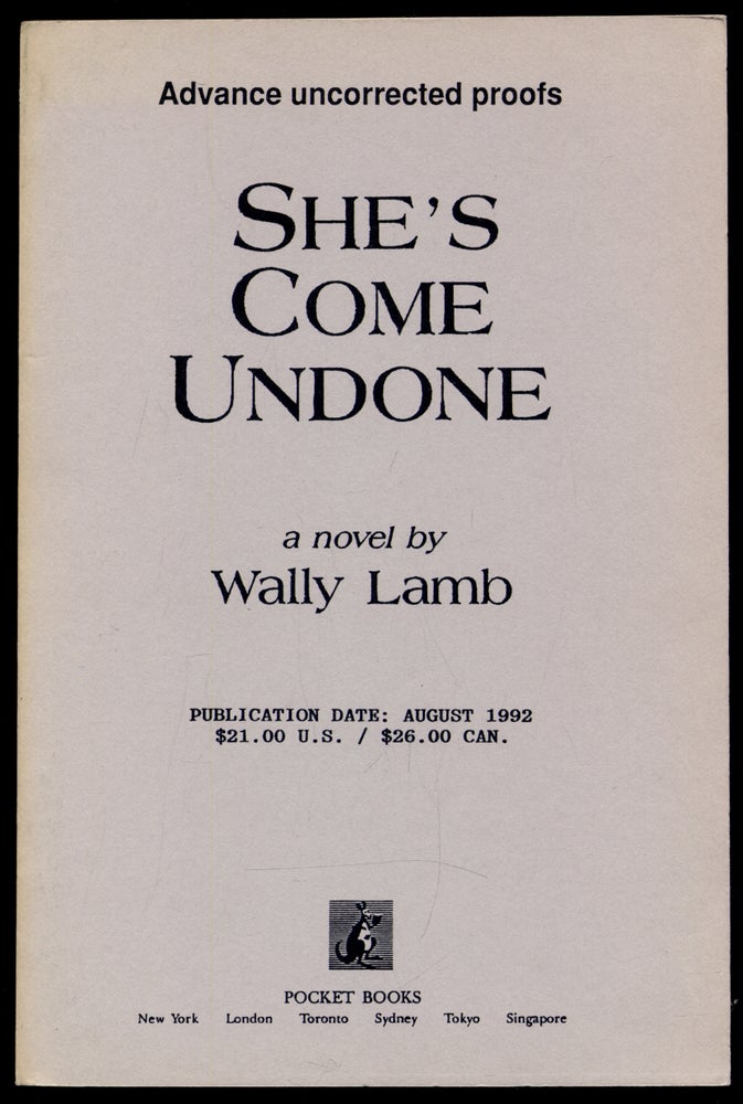 Item #307393 She's Come Undone. Wally LAMB.
