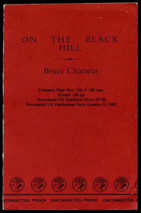 Item #307419 On the Black Hill. Bruce CHATWIN