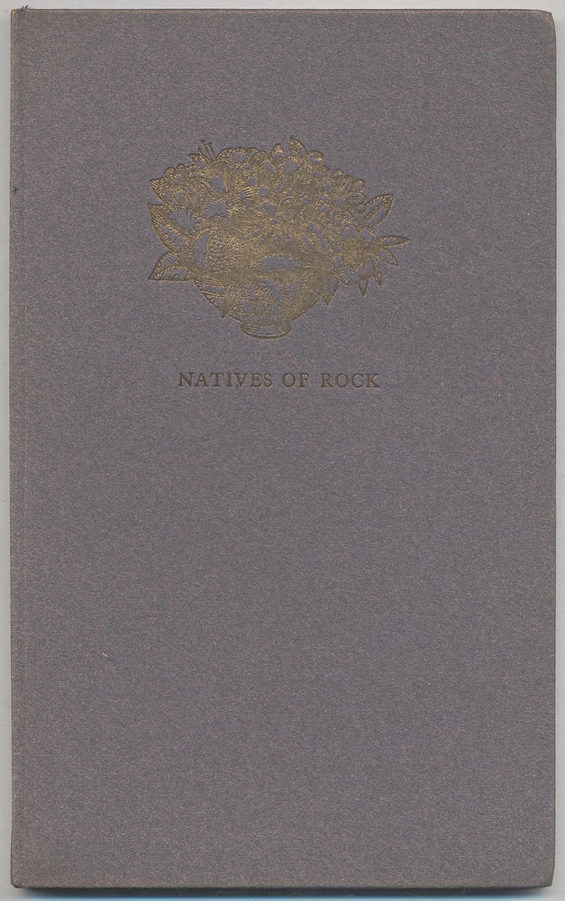 Item #307839 Natives of Rock: XX Poems 1921-22. Glenway WESCOTT.
