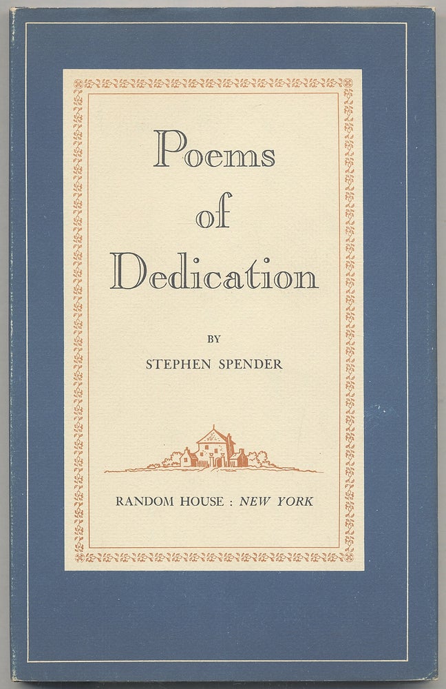 Item #307840 Poems of Dedication. Stephen SPENDER.