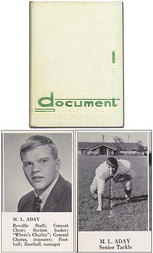 Item #307859 [High School Yearbook]: Document Nineteen Sixty Five. MEATLOAF, M L. Aday.