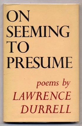 Item #307962 On Seeming To Presume. Lawrence DURRELL