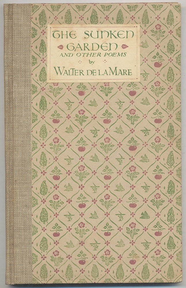 Item #308136 The Sunken Garden and Other Poems. Walter de la MARE.