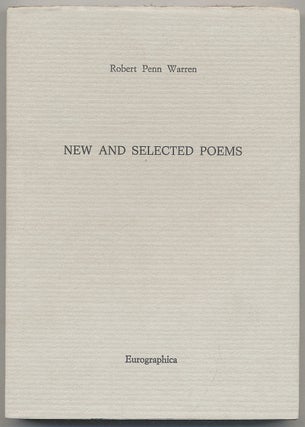 Item #308469 New and Selected Poems 1960-1985. Robert Penn WARREN