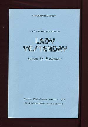 Item #308757 Lady Yesterday. Loren D. ESTLEMAN.