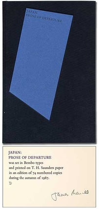 Item #309054 Japan: Prose of Departure. James MERRILL