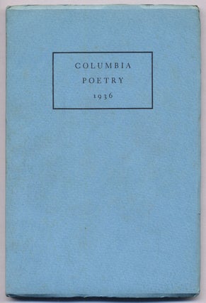 Item #309073 Columbia Poetry 1936