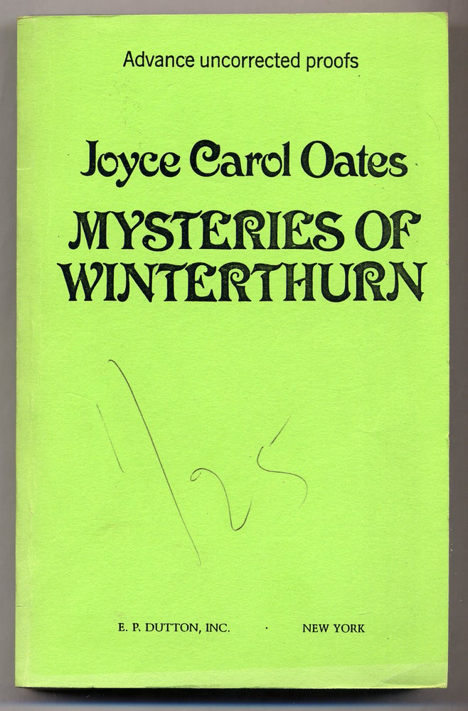 Item #309309 Mysteries of Winterthurn. Joyce Carol OATES.