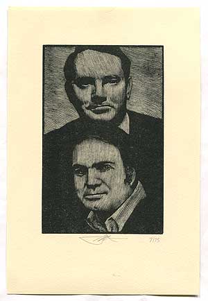 Item #310161 Thomas Wolfe and Pat Conroy Frontispiece Print. Pat Conroy, Thomas Wolfe.