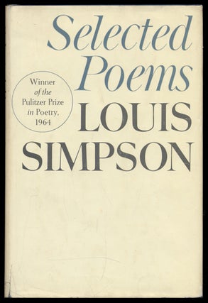 Item #310723 Selected Poems. Louis SIMPSON