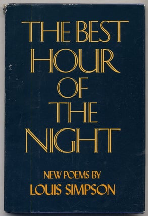 Item #310878 The Best Hour of the Night. Poems. Louis SIMPSON