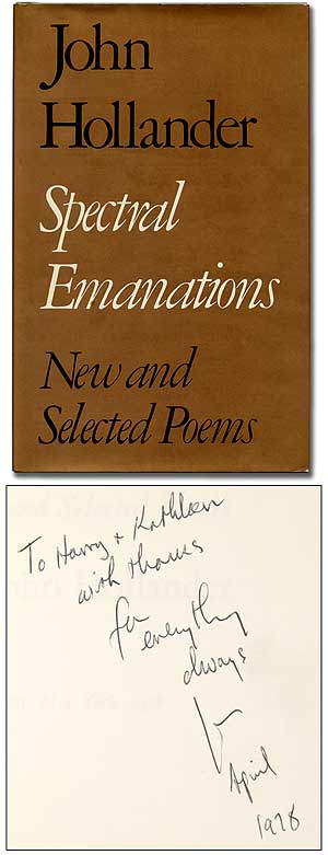 Item #311151 Spectral Emanations: New and Selected Poems. John HOLLANDER.