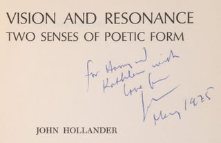 Vision and Resonance: Two Senses of Poetic Form