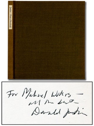 Item #311333 From a Notebook. Donald JUSTICE