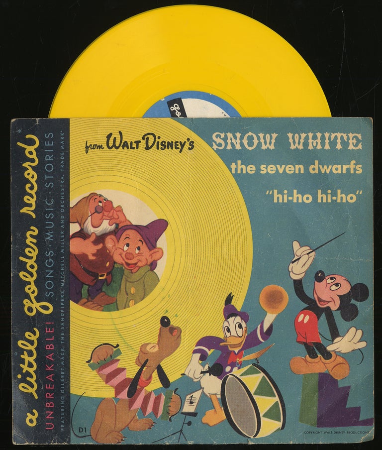 Item #311489 [Vinyl Record]: From Walt Disney's Snow White, The Seven White, The Seven Dwarfs: Hi-Ho Hi-Ho: Golden Record, 78 RPM (7 Inch in the Sleeve)