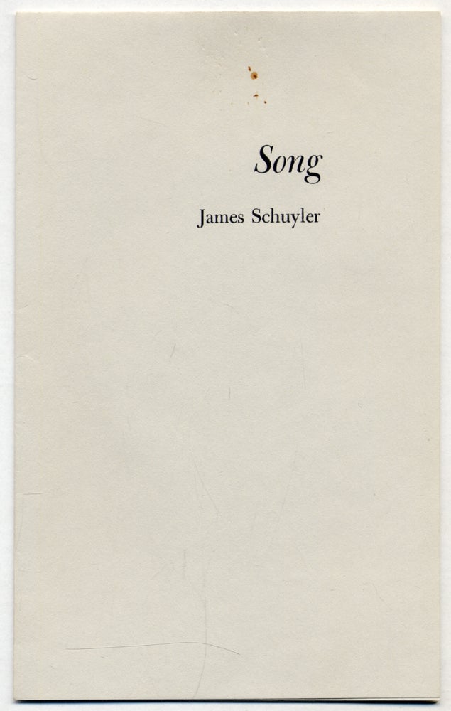 Item #311529 Song. James SCHUYLER.