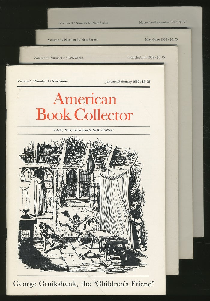 Item #311572 American Book Collector New Series Volume 3, Numbers 1, 2,3,6. Anthony consulting FAIR.