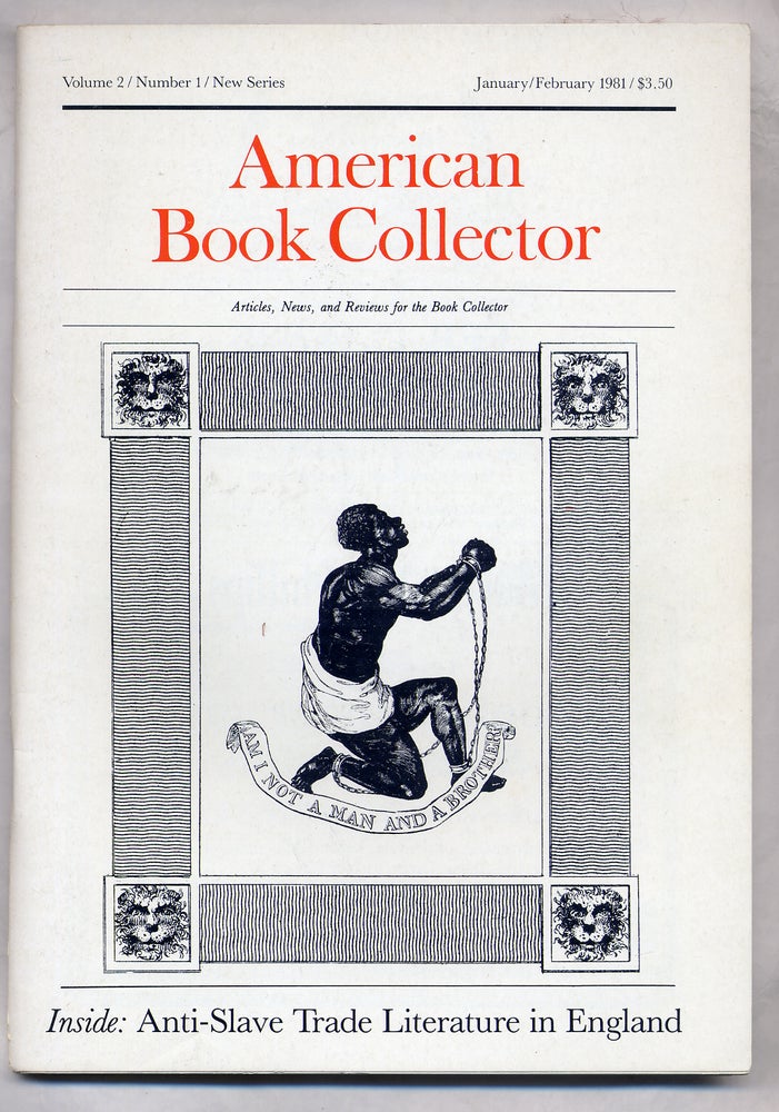 Item #311575 American Book Collector New Series Volume 2, Number 1. Anthony consulting FAIR.