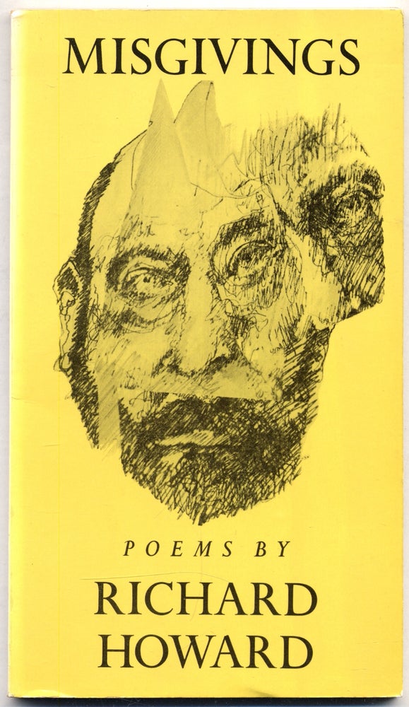 Item #311837 Misgivings. Poems. Richard HOWARD.