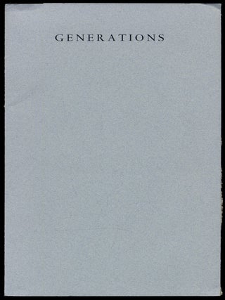 Generations. Joel OPPENHEIMER.