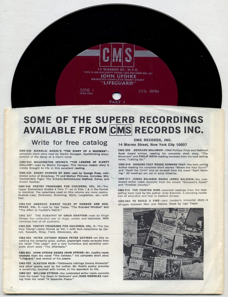 Vinyl Record]: John Updike Reads His Complete Short Story "Lifeguard&quot. John UPDIKE.