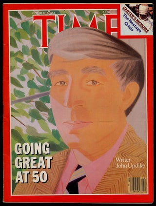 Item #312514 John Updike, Going Great at 50: Cover Story of Time Magazine Volume 120 Number 16...