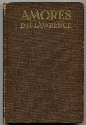 Item #312895 Amores. D. H. LAWRENCE