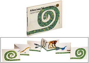 Item #312898 A Very Long Tail: A Folding Book. Eric CARLE.