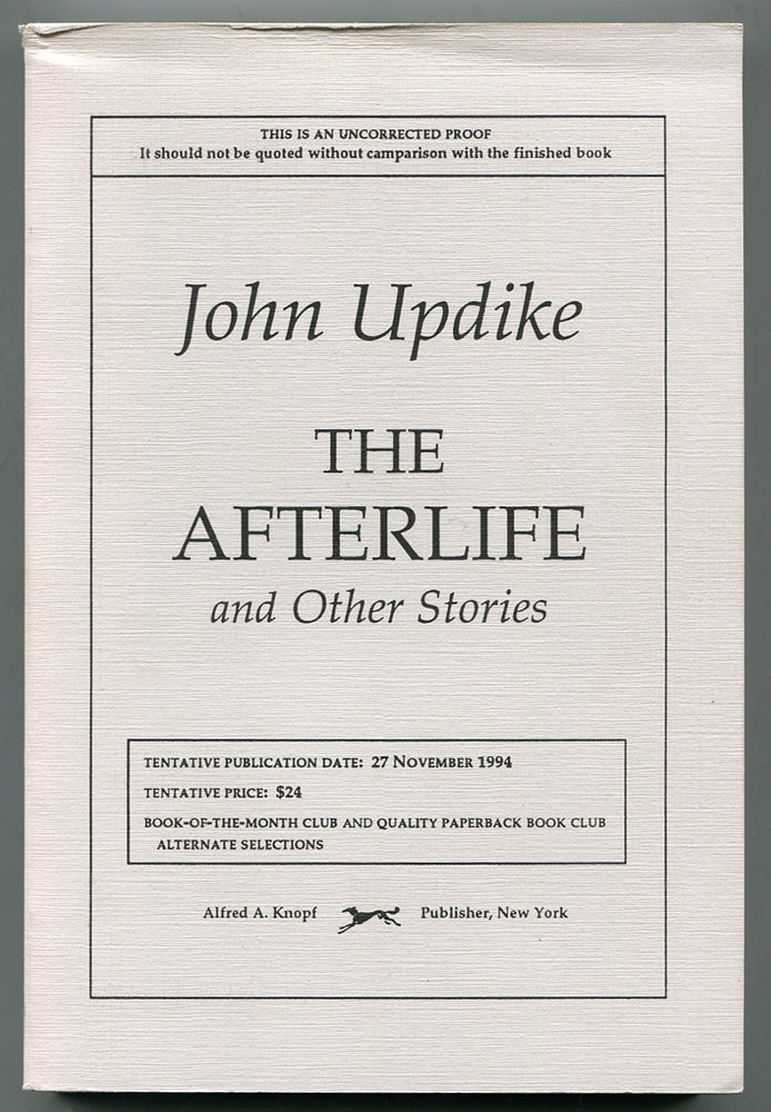 Item #313195 The Afterlife and Other Stories. John UPDIKE.
