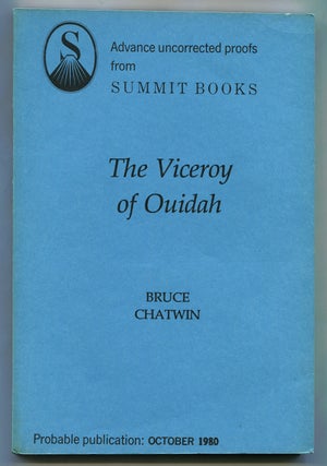 Item #313224 The Viceroy of Ouidah. Bruce CHATWIN