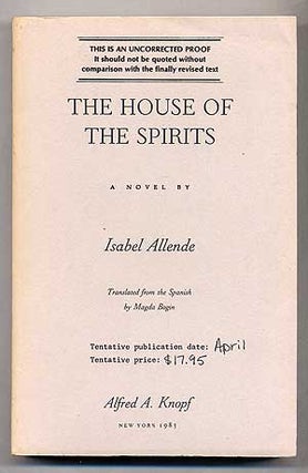 Item #313255 The House of the Spirits. Isabel ALLENDE