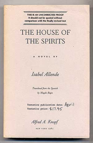 Item #313255 The House of the Spirits. Isabel ALLENDE.