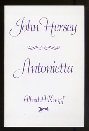 Antonietta. John HERSEY.
