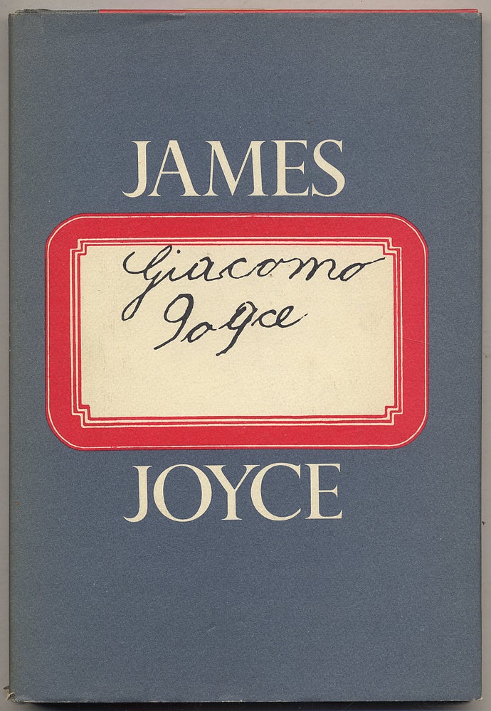 Item #313791 Giacomo Joyce. James JOYCE.