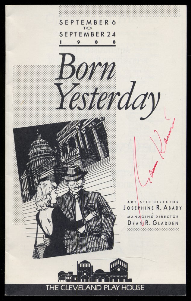 Item #314852 Program for Born Yesterday. Garson KANIN.