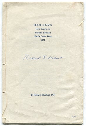 Item #315117 Hour: Gnats. New Poems. Richard EBERHART