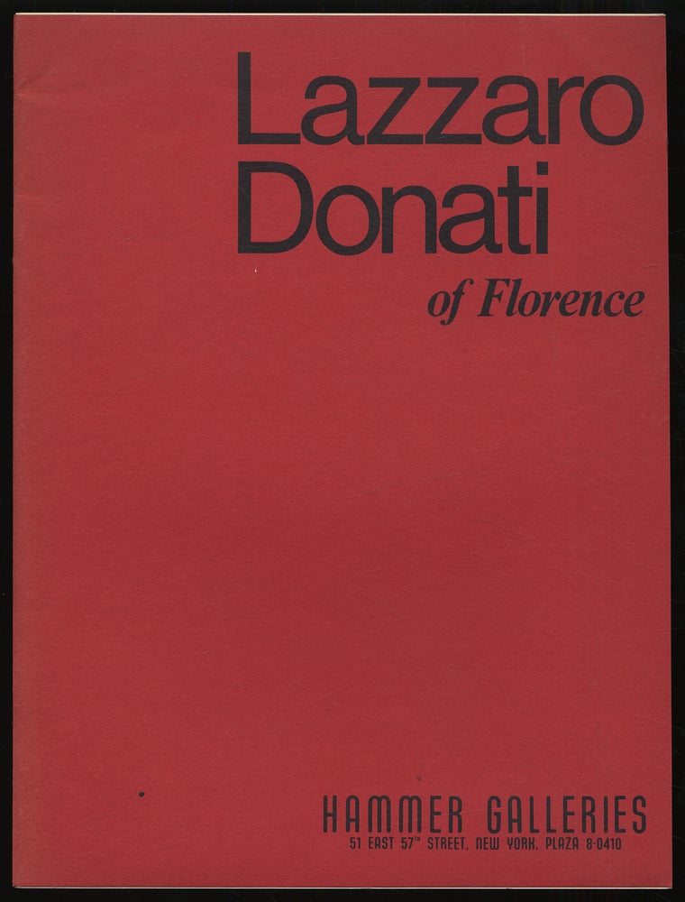 Item #315211 (Exhibition catalog): Lazzaro Donati of Florence