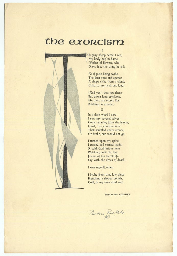 The Exorcism. Theodore ROETHKE.