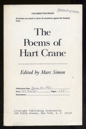 Item #315748 The Poems of Hart Crane. Hart CRANE