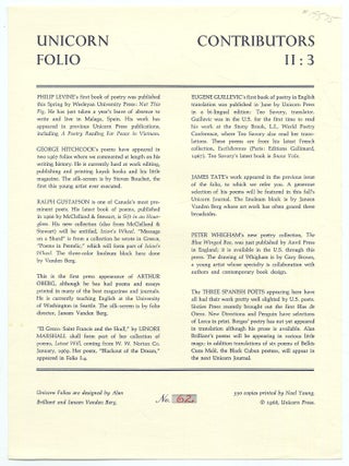Unicorn Folio: Series Two, Number Three