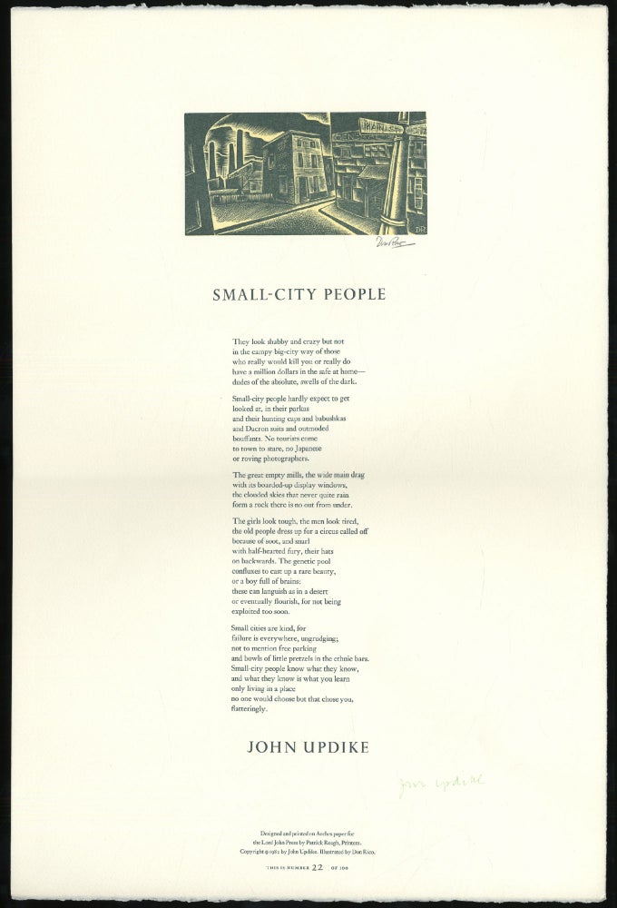 Item #316010 Small City People. John UPDIKE.