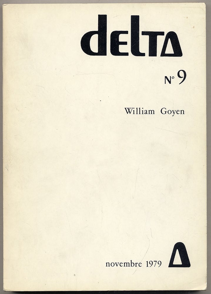Item #316047 Delta: No. 9, Novembre 1979, William Goyen. William GOYEN.