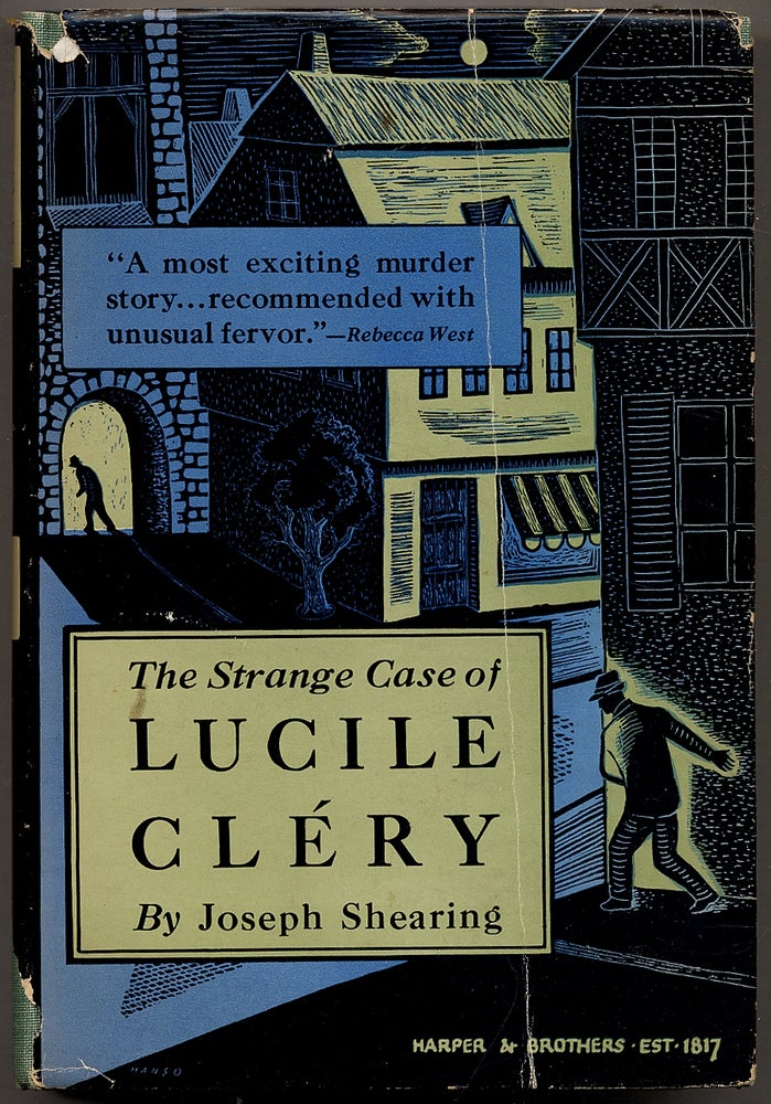 Item #316200 The Strange Case of Lucile Clery. Joseph SHEARING.
