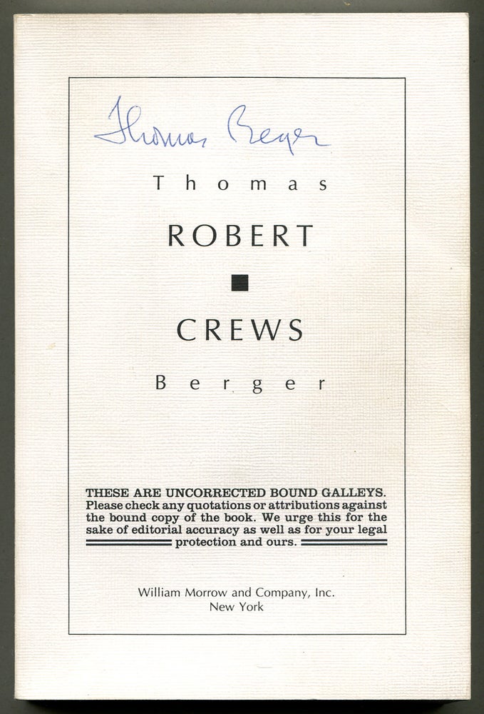 Item #316375 Robert Crews. Thomas BERGER.