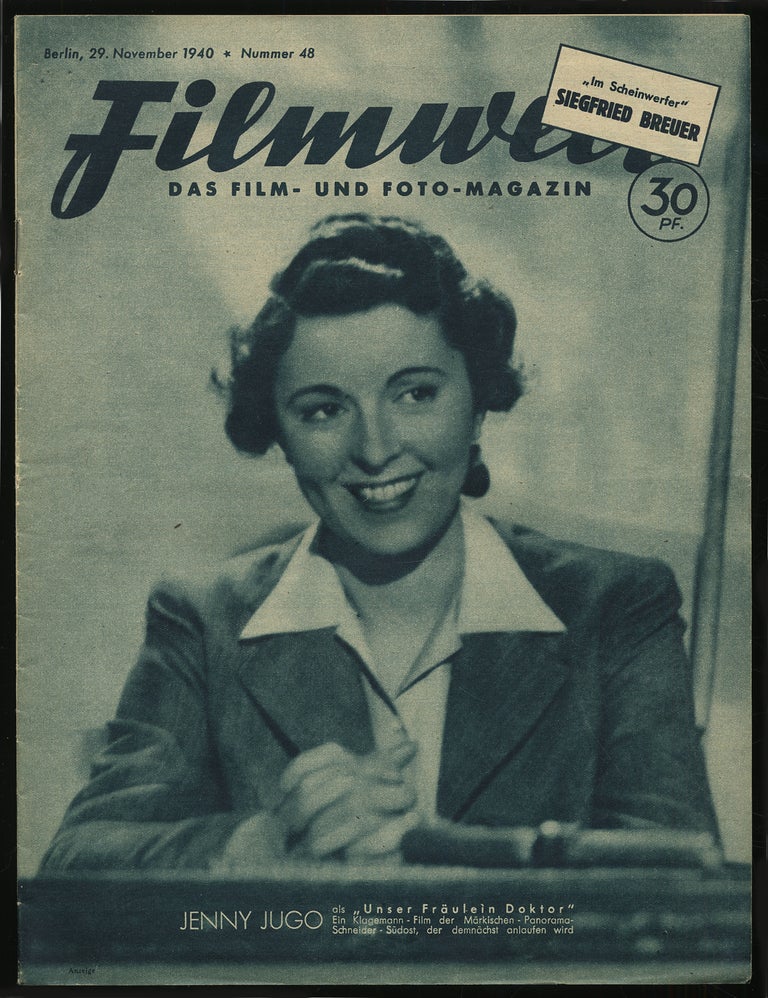 Item #317415 Filmwelt: Das Film Und Foto Magazin: Berlin, 29 November 1940, Nummer 48