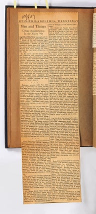 Scrapbook and Photo Album of Philadelphia Attorney and Artist William J. Conlen