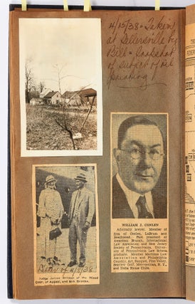 Scrapbook and Photo Album of Philadelphia Attorney and Artist William J. Conlen